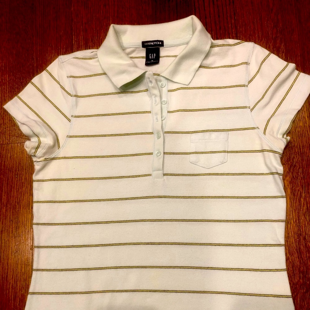 Gap Powder Blue Stretch Polo Shirt